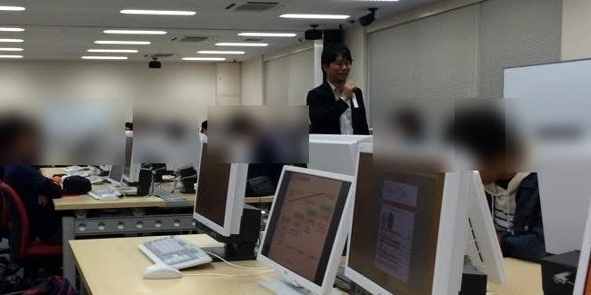 大学・専門学校での講義に登壇する株式会社グローカルワークス代表 田中裕一郎